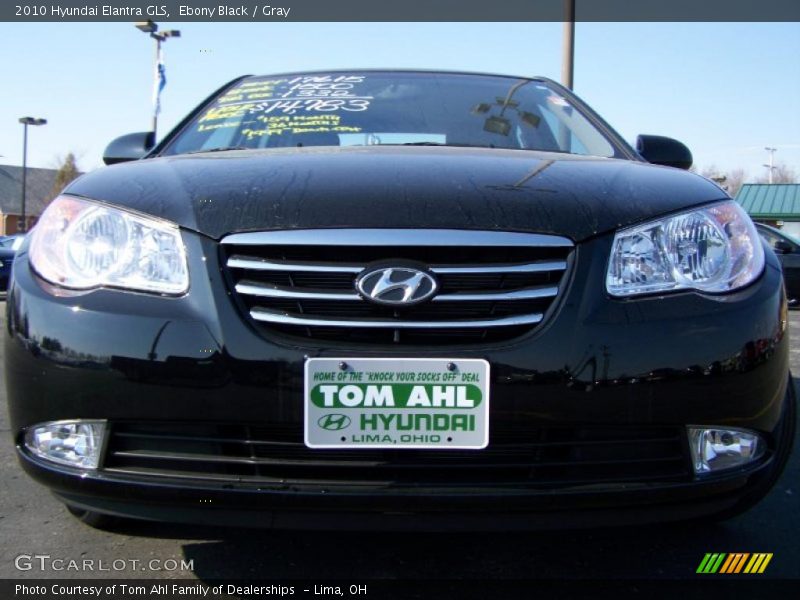 Ebony Black / Gray 2010 Hyundai Elantra GLS