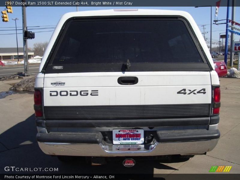 Bright White / Mist Gray 1997 Dodge Ram 1500 SLT Extended Cab 4x4