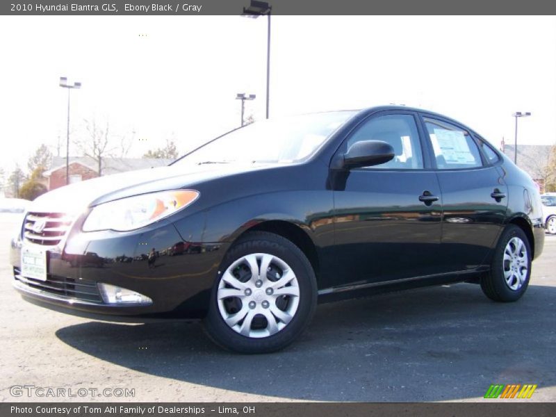 Ebony Black / Gray 2010 Hyundai Elantra GLS