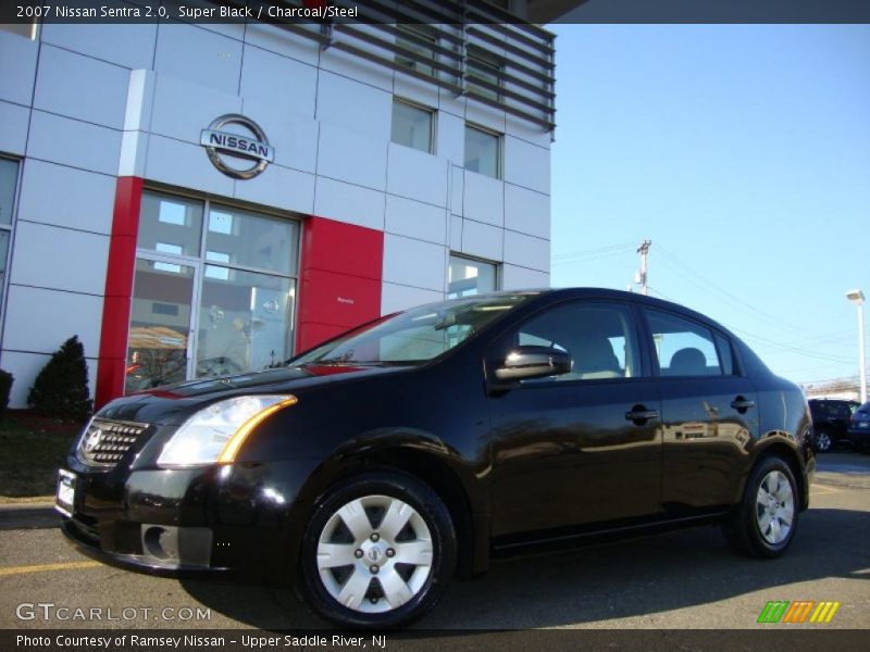 Super Black / Charcoal/Steel 2007 Nissan Sentra 2.0