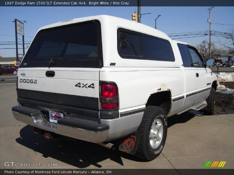 Bright White / Mist Gray 1997 Dodge Ram 1500 SLT Extended Cab 4x4