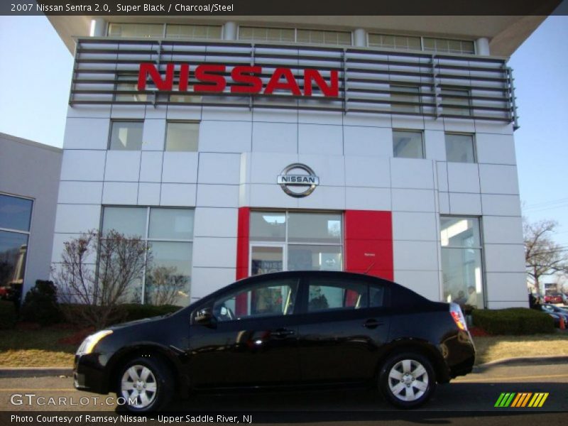 Super Black / Charcoal/Steel 2007 Nissan Sentra 2.0