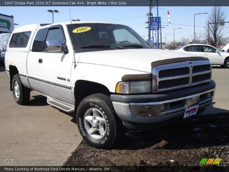 Bright White / Mist Gray 1997 Dodge Ram 1500 SLT Extended Cab 4x4