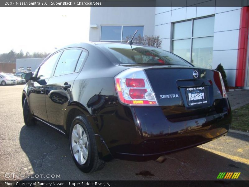 Super Black / Charcoal/Steel 2007 Nissan Sentra 2.0