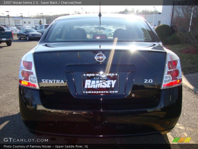 Super Black / Charcoal/Steel 2007 Nissan Sentra 2.0
