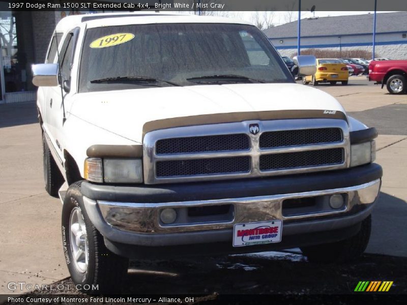 Bright White / Mist Gray 1997 Dodge Ram 1500 SLT Extended Cab 4x4