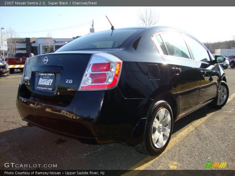 Super Black / Charcoal/Steel 2007 Nissan Sentra 2.0