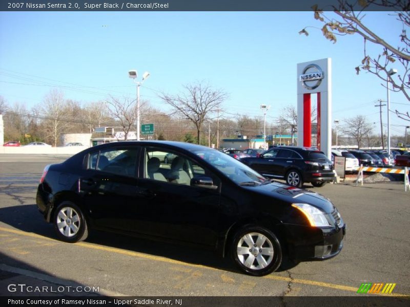 Super Black / Charcoal/Steel 2007 Nissan Sentra 2.0