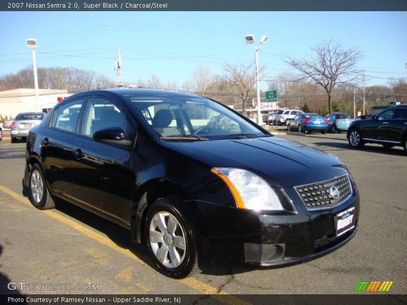 Super Black / Charcoal/Steel 2007 Nissan Sentra 2.0