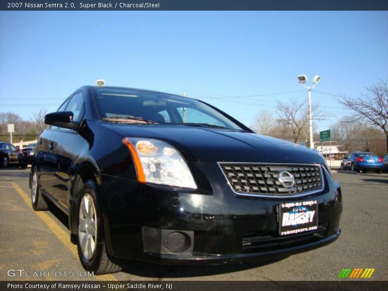 Super Black / Charcoal/Steel 2007 Nissan Sentra 2.0