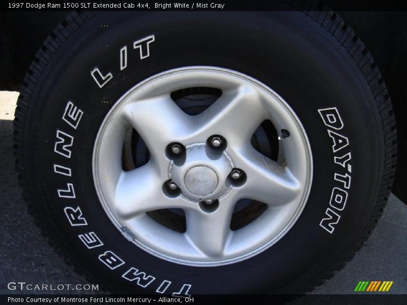 Bright White / Mist Gray 1997 Dodge Ram 1500 SLT Extended Cab 4x4