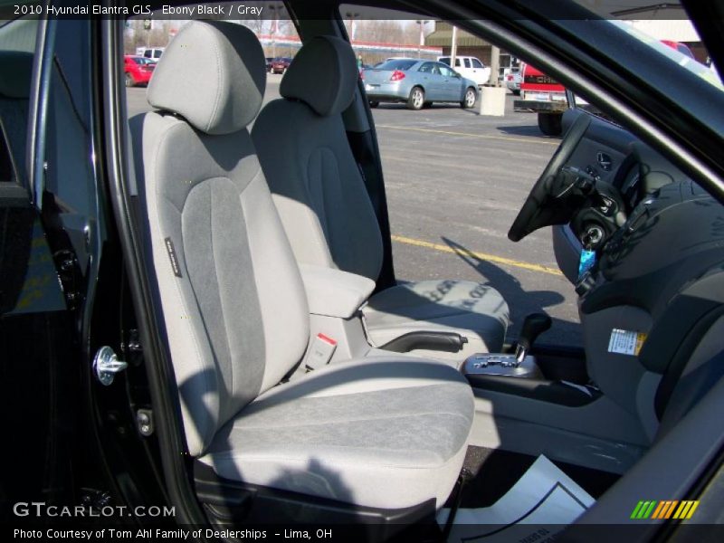 Ebony Black / Gray 2010 Hyundai Elantra GLS
