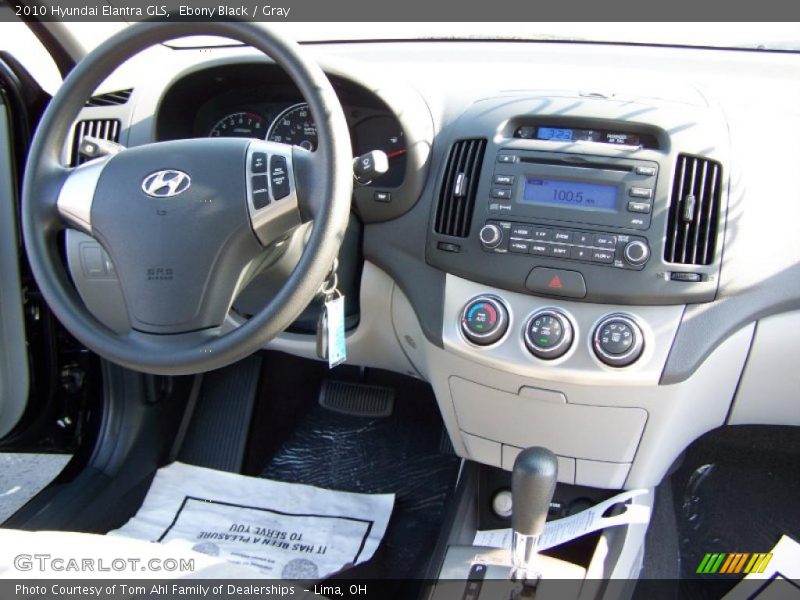 Ebony Black / Gray 2010 Hyundai Elantra GLS