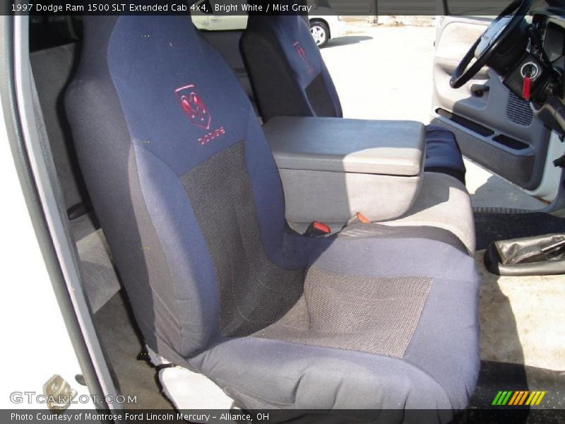Bright White / Mist Gray 1997 Dodge Ram 1500 SLT Extended Cab 4x4
