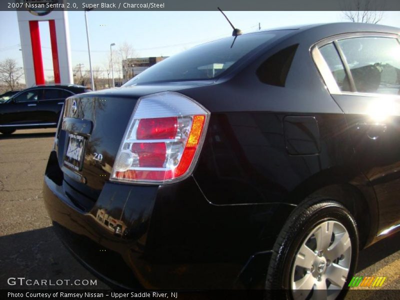 Super Black / Charcoal/Steel 2007 Nissan Sentra 2.0