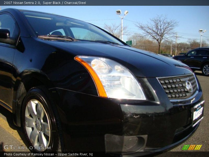 Super Black / Charcoal/Steel 2007 Nissan Sentra 2.0