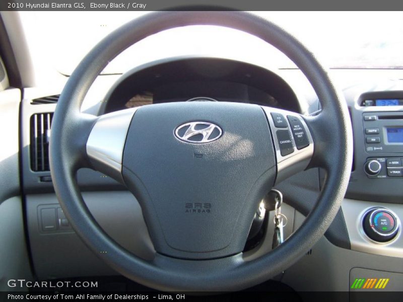 Ebony Black / Gray 2010 Hyundai Elantra GLS