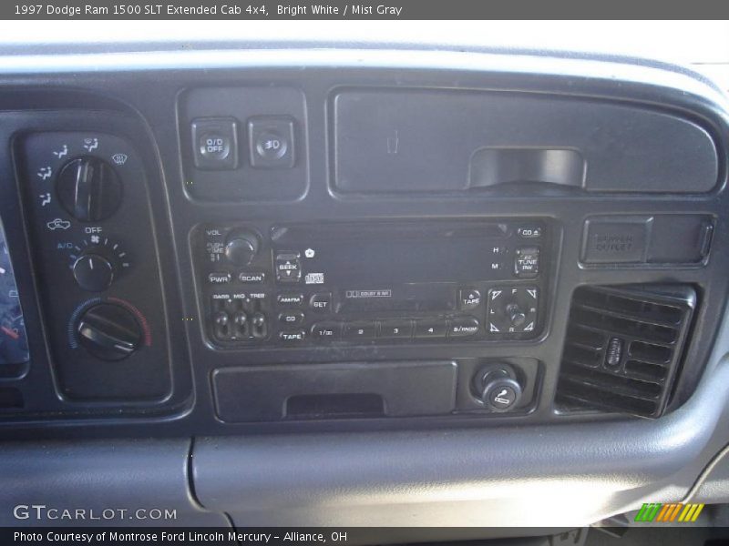 Bright White / Mist Gray 1997 Dodge Ram 1500 SLT Extended Cab 4x4