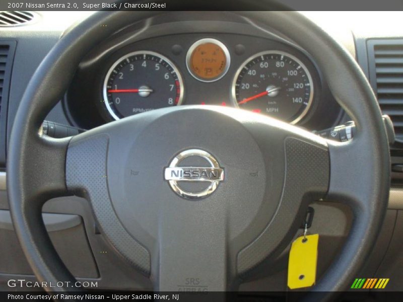 Super Black / Charcoal/Steel 2007 Nissan Sentra 2.0