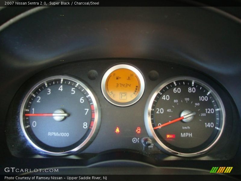 Super Black / Charcoal/Steel 2007 Nissan Sentra 2.0