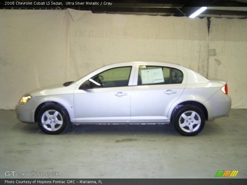 Ultra Silver Metallic / Gray 2008 Chevrolet Cobalt LS Sedan