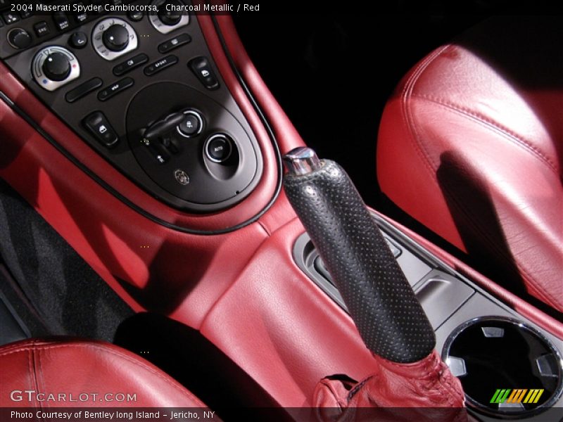 Charcoal Metallic / Red 2004 Maserati Spyder Cambiocorsa