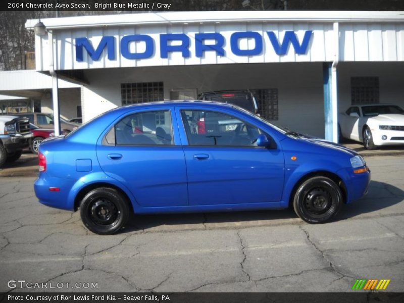 Bright Blue Metallic / Gray 2004 Chevrolet Aveo Sedan
