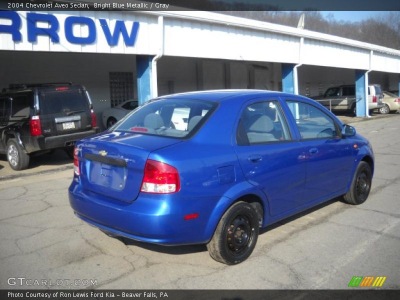 Bright Blue Metallic / Gray 2004 Chevrolet Aveo Sedan