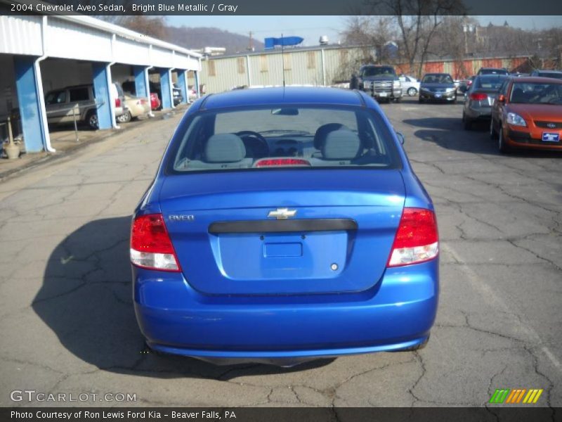 Bright Blue Metallic / Gray 2004 Chevrolet Aveo Sedan