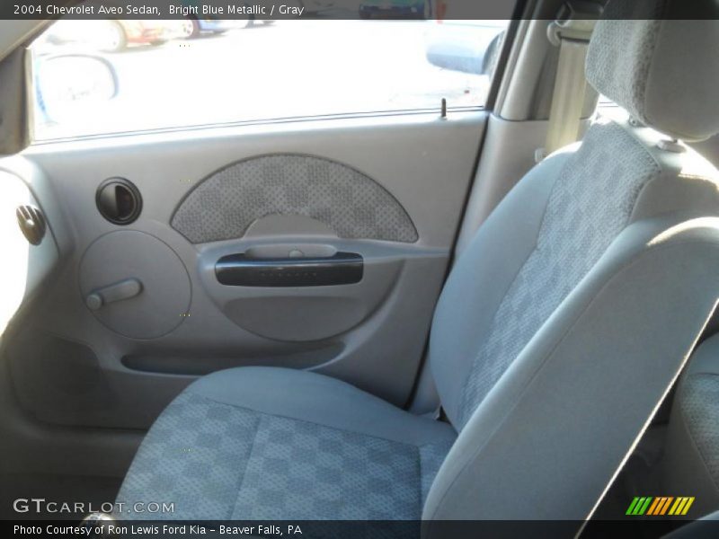 Bright Blue Metallic / Gray 2004 Chevrolet Aveo Sedan