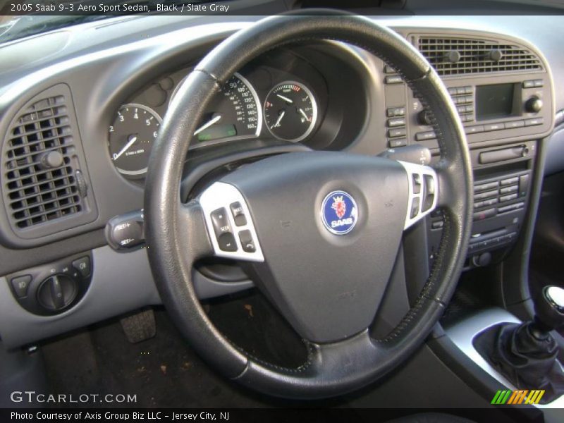 Black / Slate Gray 2005 Saab 9-3 Aero Sport Sedan