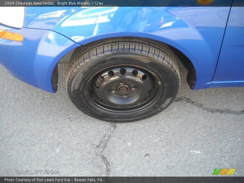 Bright Blue Metallic / Gray 2004 Chevrolet Aveo Sedan
