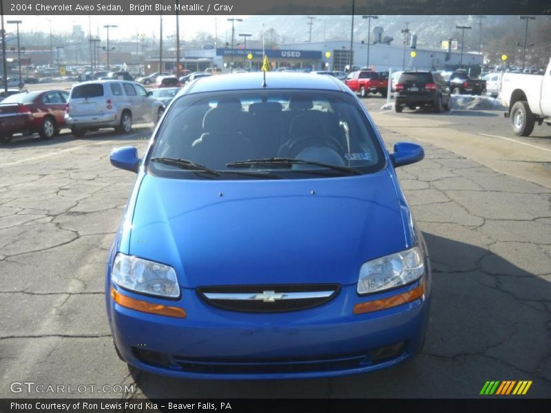 Bright Blue Metallic / Gray 2004 Chevrolet Aveo Sedan