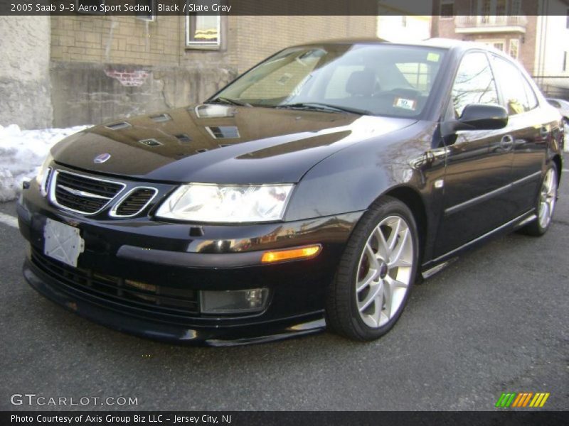 Black / Slate Gray 2005 Saab 9-3 Aero Sport Sedan