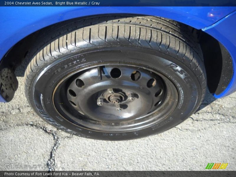 Bright Blue Metallic / Gray 2004 Chevrolet Aveo Sedan