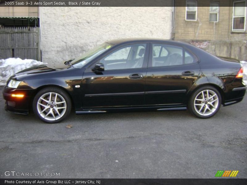 Black / Slate Gray 2005 Saab 9-3 Aero Sport Sedan