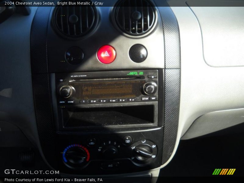 Bright Blue Metallic / Gray 2004 Chevrolet Aveo Sedan