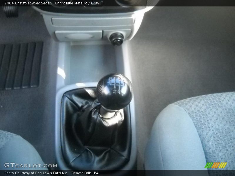 Bright Blue Metallic / Gray 2004 Chevrolet Aveo Sedan