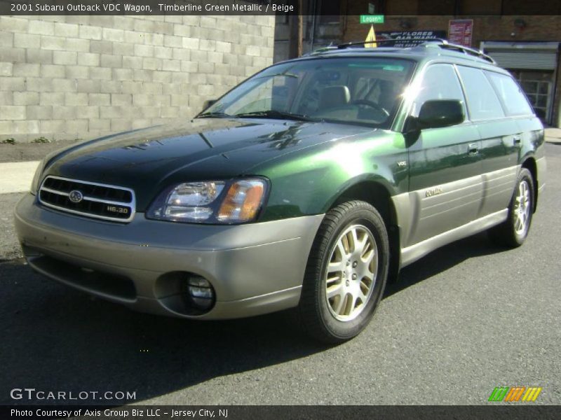 Timberline Green Metallic / Beige 2001 Subaru Outback VDC Wagon