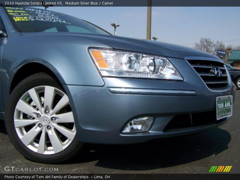 Medium Silver Blue / Camel 2010 Hyundai Sonata Limited V6