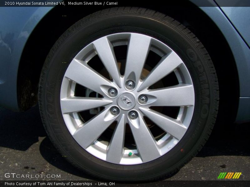 Medium Silver Blue / Camel 2010 Hyundai Sonata Limited V6
