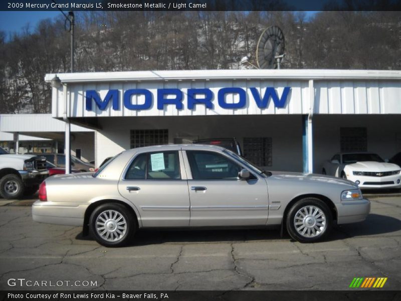 Smokestone Metallic / Light Camel 2009 Mercury Grand Marquis LS
