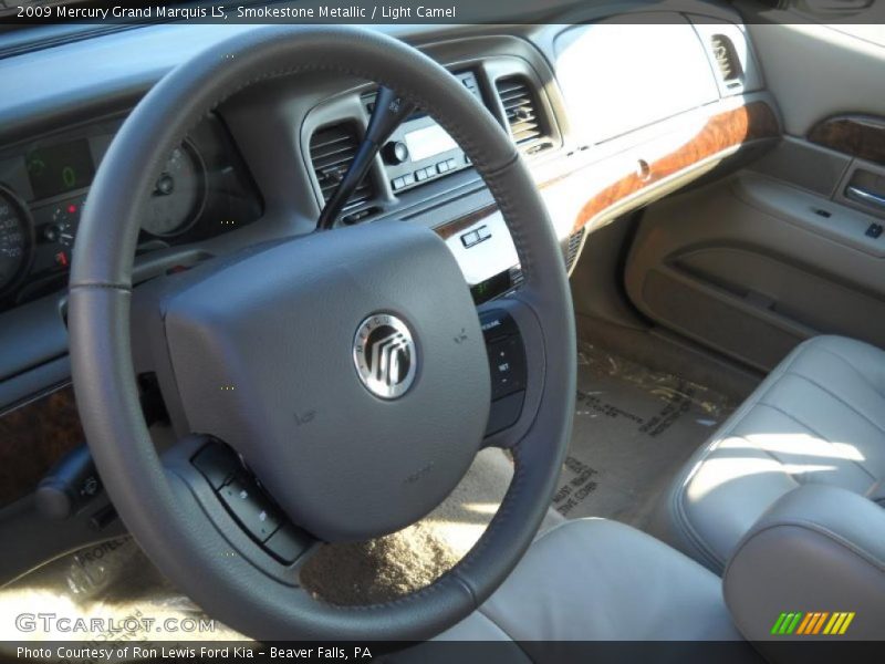 Smokestone Metallic / Light Camel 2009 Mercury Grand Marquis LS