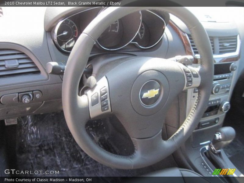 Black Granite Metallic / Ebony 2010 Chevrolet Malibu LTZ Sedan