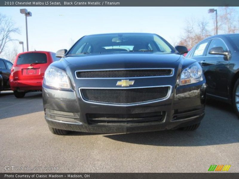 Black Granite Metallic / Titanium 2010 Chevrolet Malibu LS Sedan