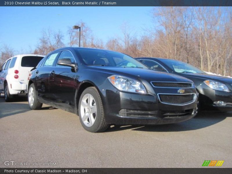 Black Granite Metallic / Titanium 2010 Chevrolet Malibu LS Sedan