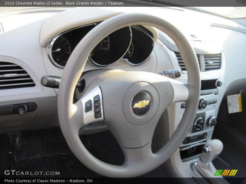 Black Granite Metallic / Titanium 2010 Chevrolet Malibu LS Sedan