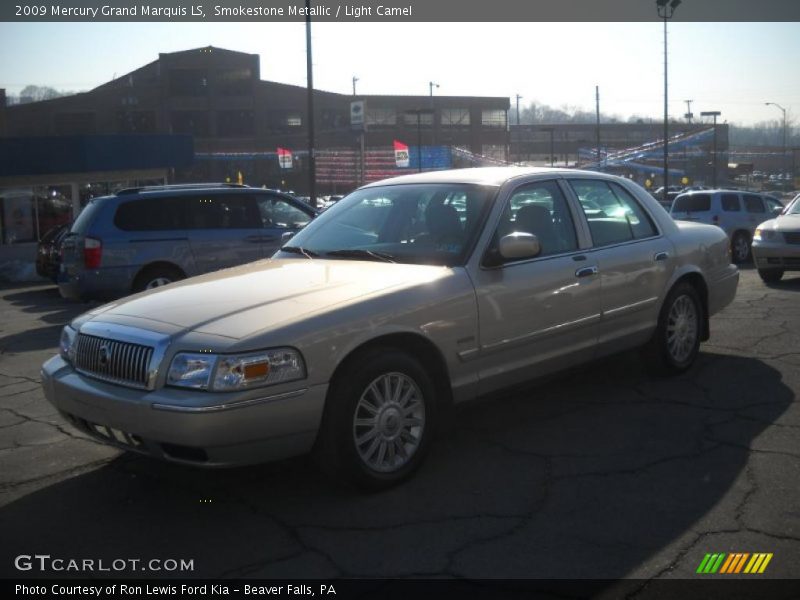 Smokestone Metallic / Light Camel 2009 Mercury Grand Marquis LS