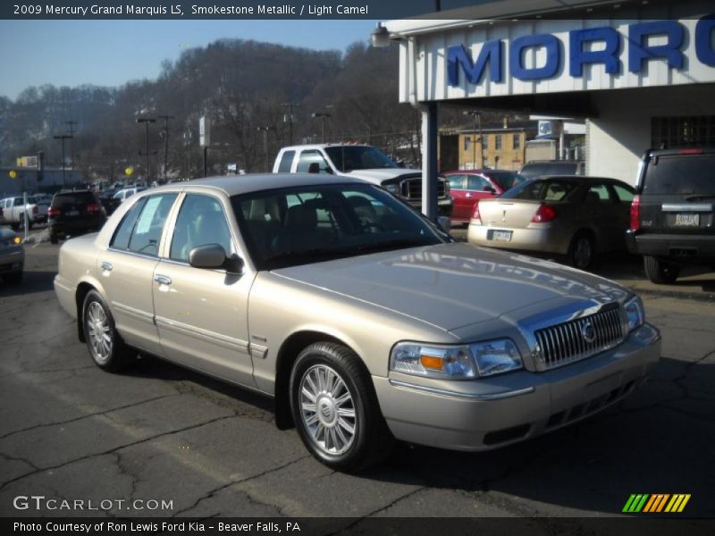Smokestone Metallic / Light Camel 2009 Mercury Grand Marquis LS