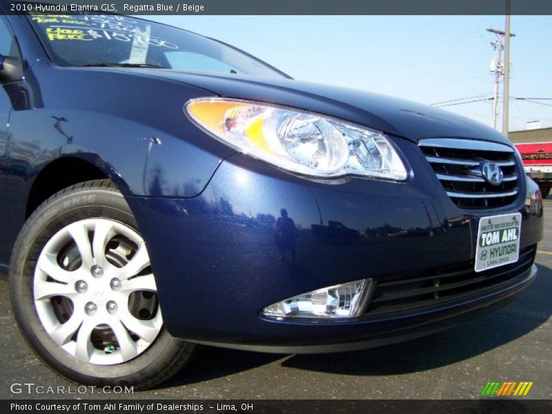 Regatta Blue / Beige 2010 Hyundai Elantra GLS